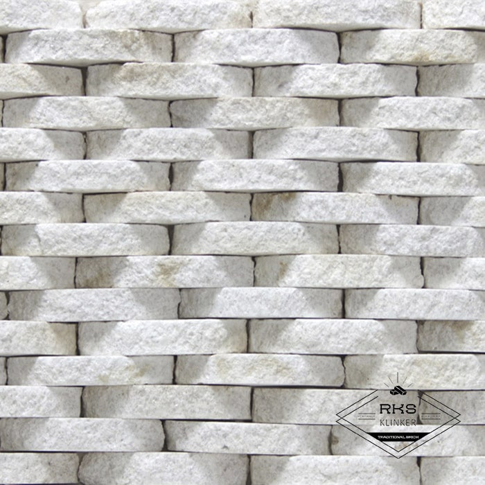 Фасадный камень Плетёнка — Гранит Imperial White в Симферополе